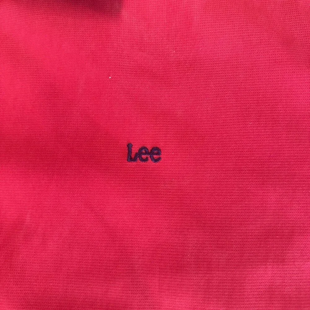 Vintage Lee Jeans Co. Harrington Jacket Red Navy Inner Lining 80s 90s Medium